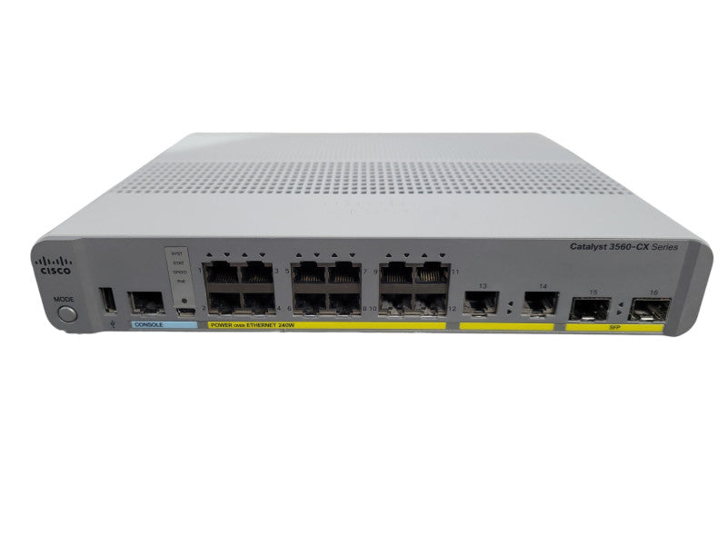Cisco Catalyst WS-C3560CX-12PC-S 12-Port Ethernet Switch 3560-CX !