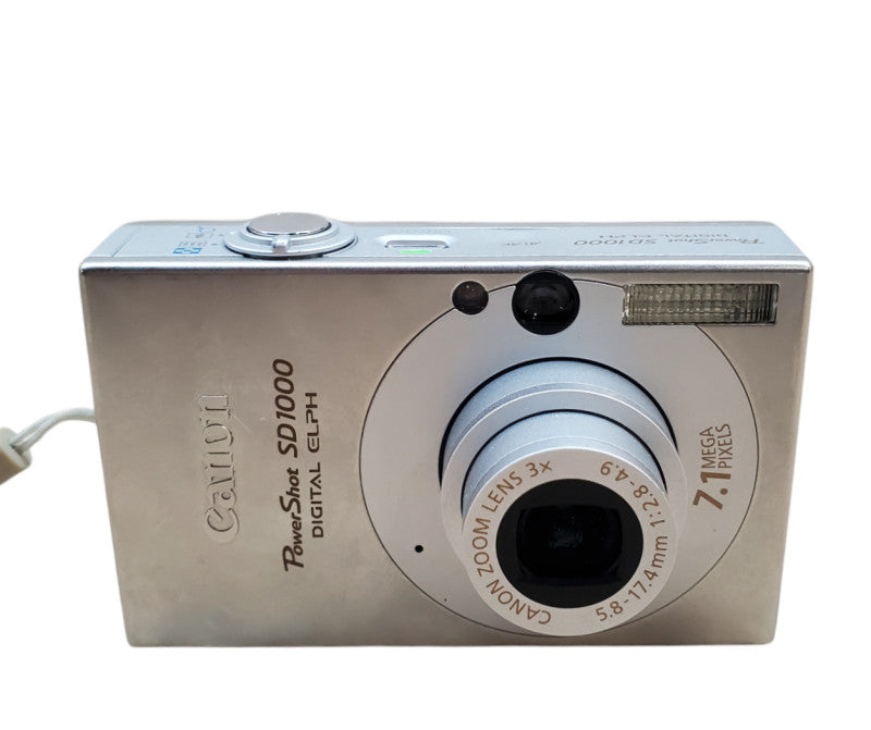 Canon PowerShot SD1000 7.1MP Digital Camera + Battery/Battery Charger