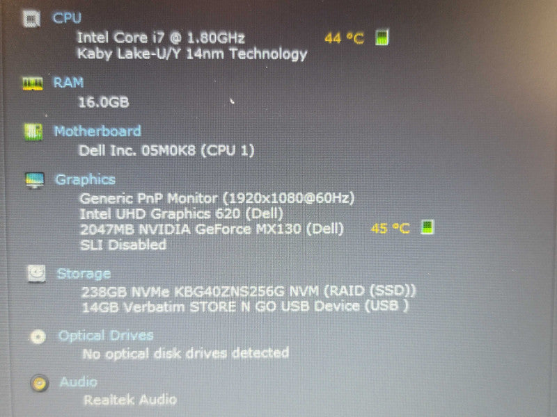 Dell Latitude 3500 i7 8565U 16GB DDR4 MX130 256GB SSD β BudLap