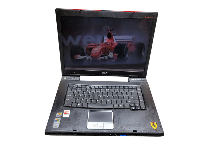 Vintage Acer Ferrari 4000 Carbon Fibre  AMD Turion ML-30 2GB RAM  β