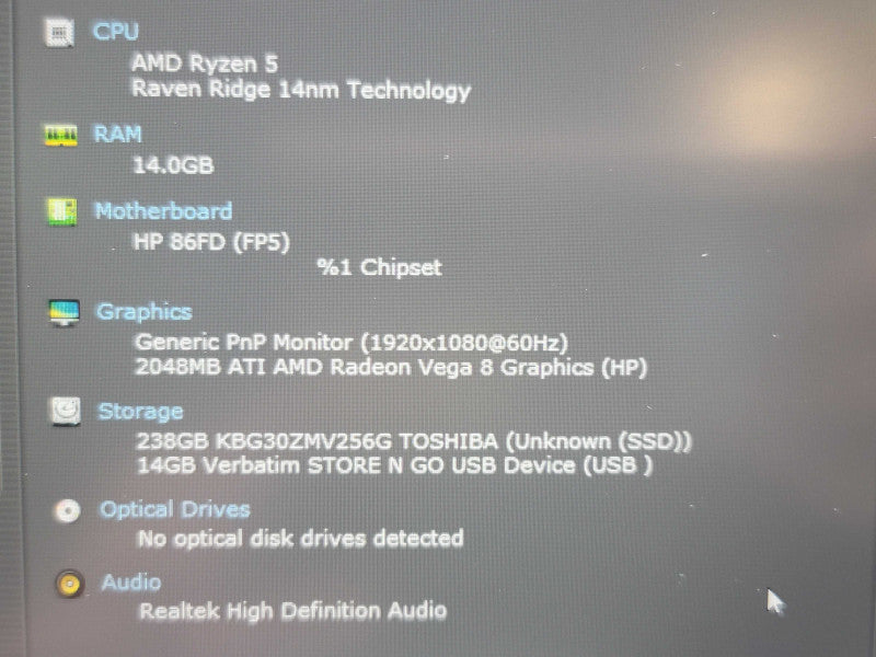 HP Laptop 15 Ryzen 5 3500U 16GB DDR4 256GB SSD  β BudLap