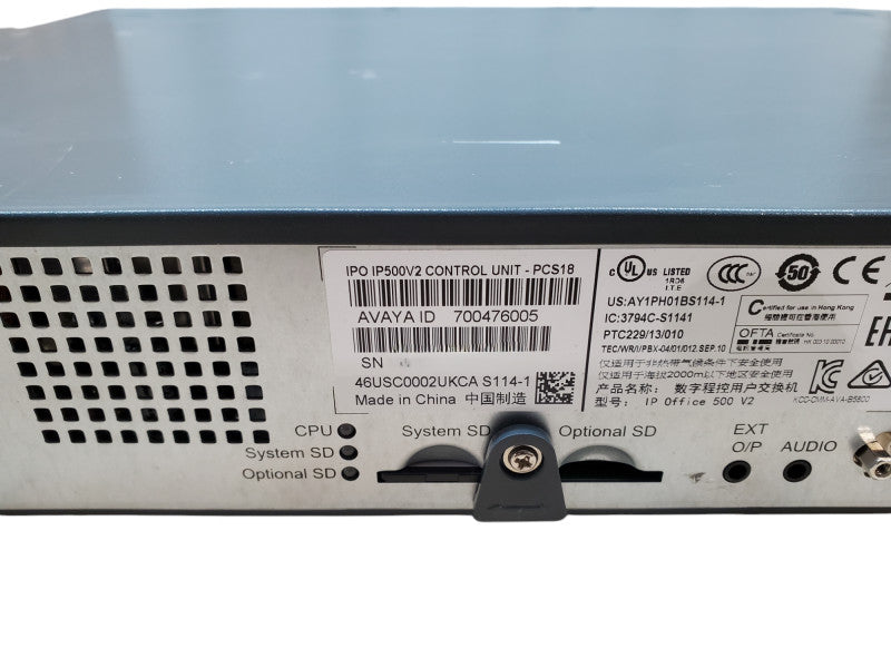 Avaya IP Office 500V2 700476005 control unit PCS18 *READ*