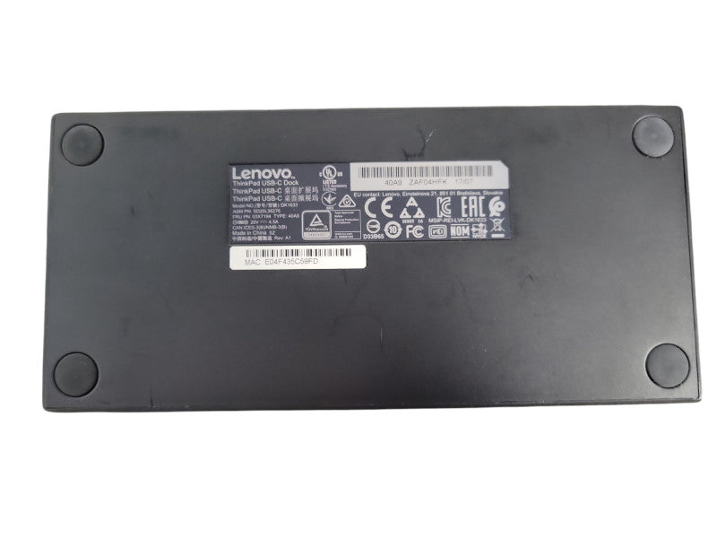Lenovo ThinkPad USB-C Laptop Docking Station DK1633 40A9 !