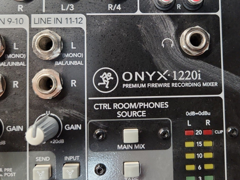Mackie Onyx 1220i Premium Firewire Recording Mixer, READ