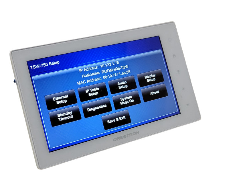 CRESTRON TSW-750-W-S 7" Touch Screen Control Panel Q_