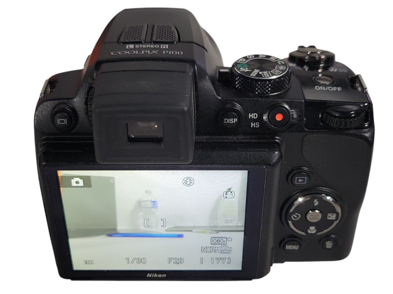 Nikon COOLPIX P100 10.3 MP Digital Camera Black w/ 8GB SD Card _
