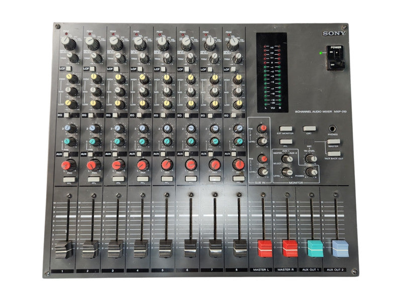 Sony Audio Mixer Model MXP-210 8-Channel Audio Mixer, READ