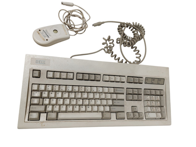 Vintage Lexmark Dell Keyboard(1984) & Microsoft Mouse(PN:98952) PS/2  =