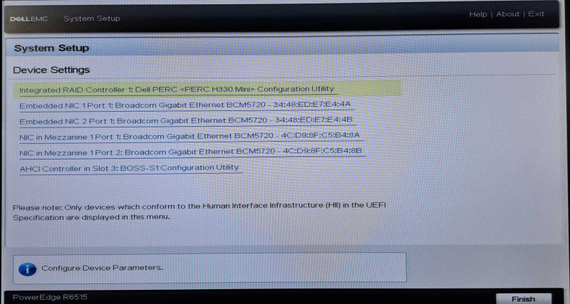 Dell R6515 1U 8x 2.5" Server | AMD EPYC 7302P @3.0GHz, 64GB DDR4, H330 Mini