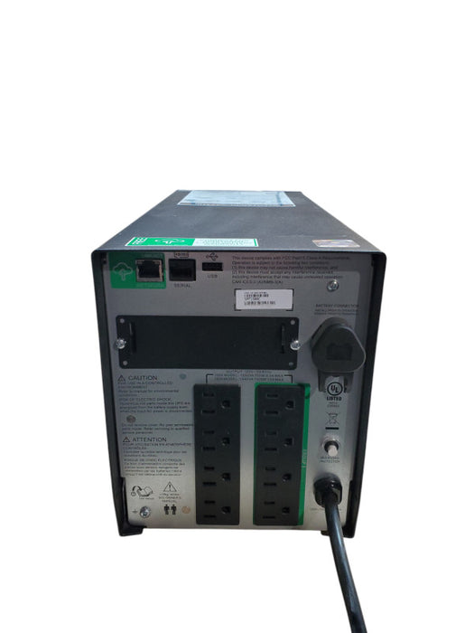 APC SMT1500C Smart-UPS 1500VA 120V Uninterruptible Power Supply No Battery Q