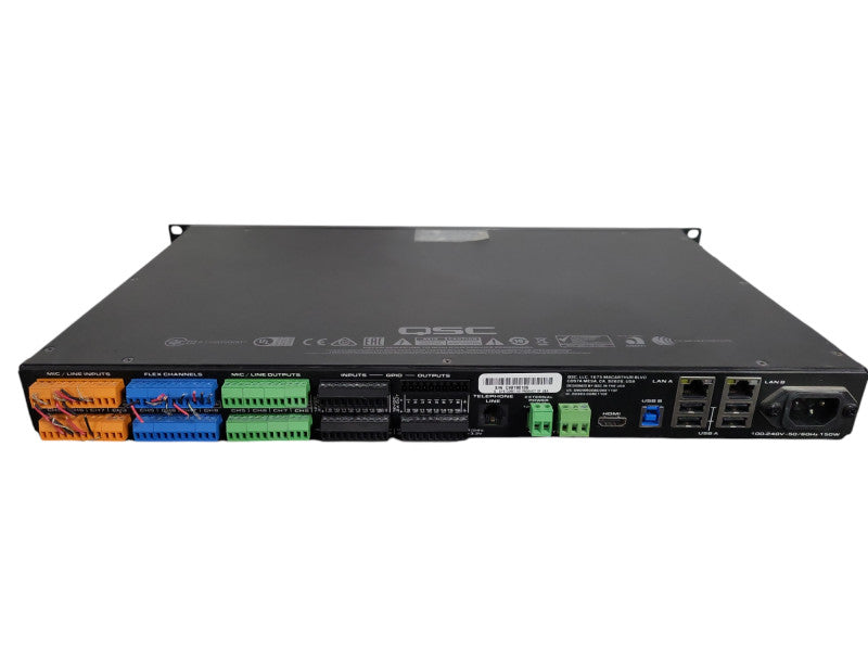 QSC Q-SYS Core 110F USB/Flex Channel Digital Signal Audio Processor !