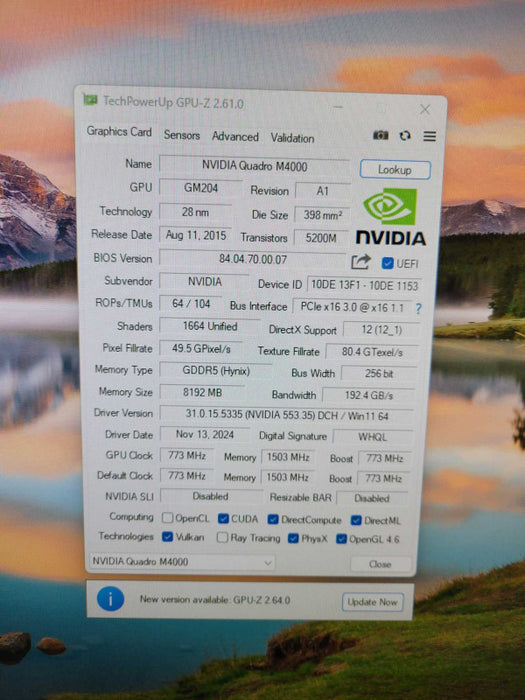 NVIDIA Quadro M4000 | 8GB GDDR5 PCIe Graphics Card | 4x DisplayPort !