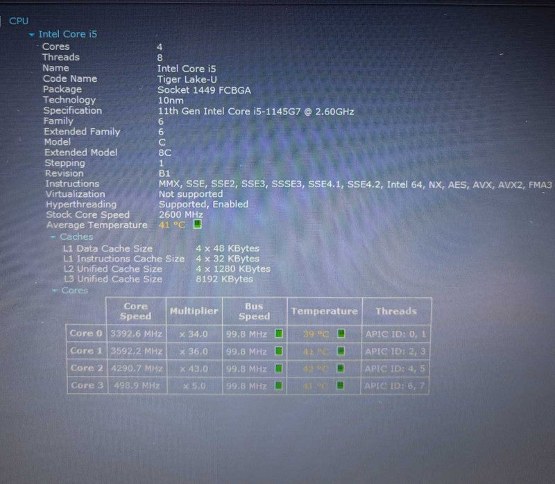 HP ProBook 440 G8 Core i5-1145G7@2.6GHz 16GB DDR4 RAM 256GB SSD  Lap200
