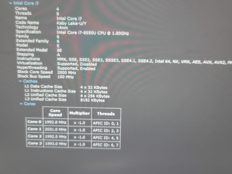 MSI Modern 14 i7 8550U 16GB RAM MX150 256GB SSD READ β Lap200