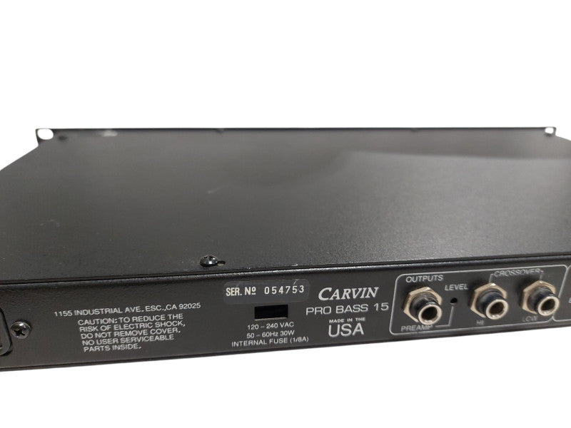 Carvin Pro Bass 15 Amplifier  =