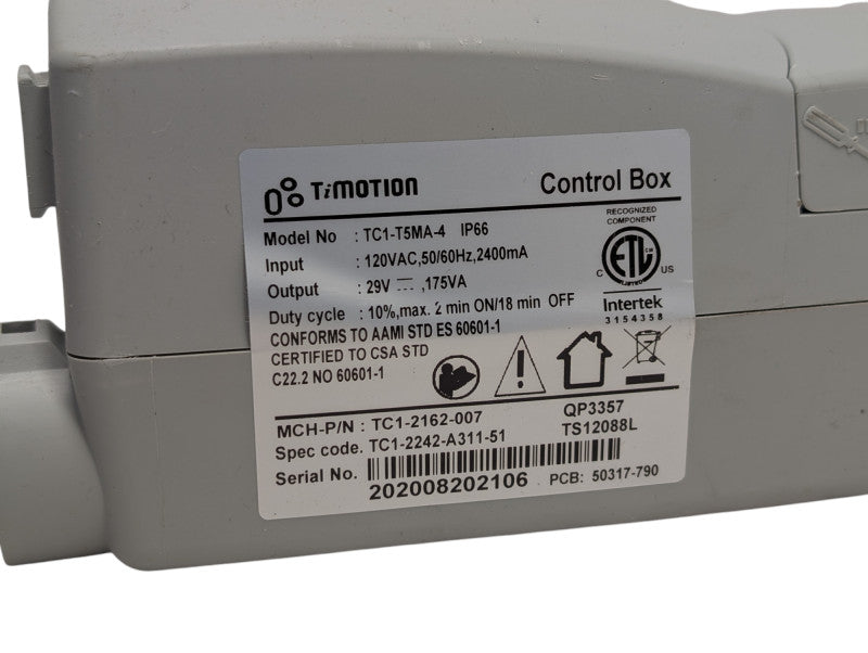 TiMotion TC1-T5MA-2 Linear Actuator Control Box Please READ  -