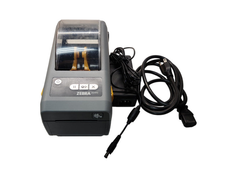 Zebra ZD410 Direct Thermal Label Printer USB Bluetooth w/ AC Adapter