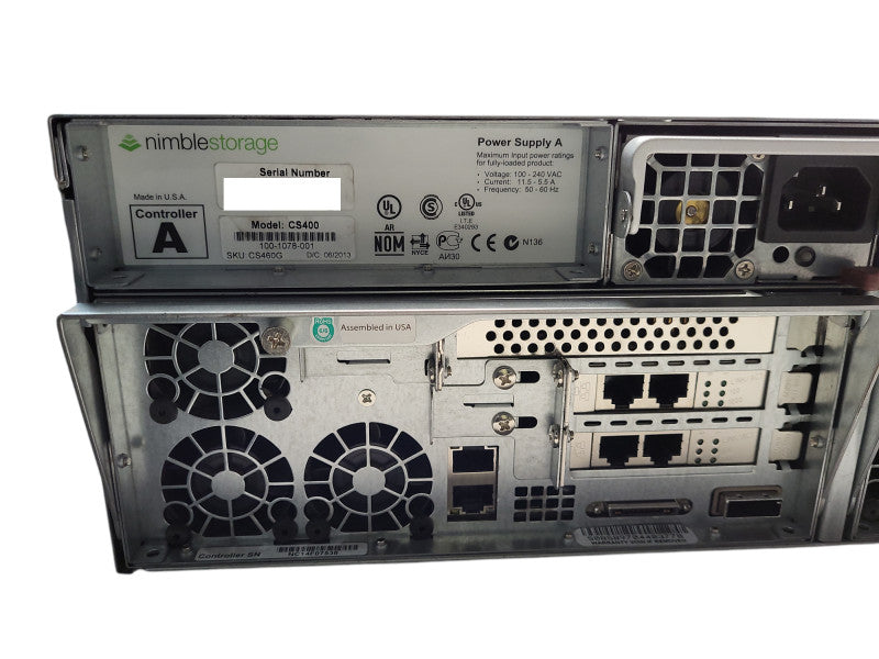 Nimble Storage CS400 16x 3.5" HDD Bays, 2x Controllers, 2x PSU, No HDD's $
