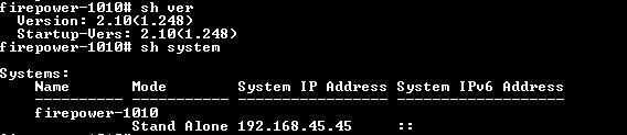Cisco Firepower 1000 Series, FPR-1010, Factory Reset