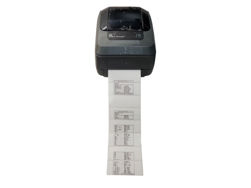 Zebra GK420t Thermal Label Printer GK42-100210-000, Tested