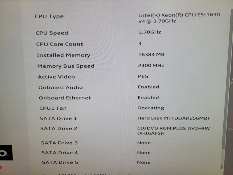 Lenovo P410 - Xeon E5-1630 v4 16GB DDR4 256GB SSD QUADRO K2000 %