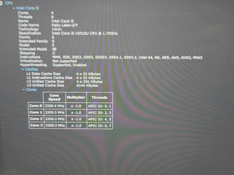 Dell Latitude 9510 i5 10310U 16GB RAM 256GB SSD READ β Lap200