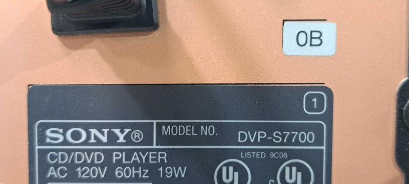 Sony DVP-S7700 Reference Single Disc DVD/CD Player