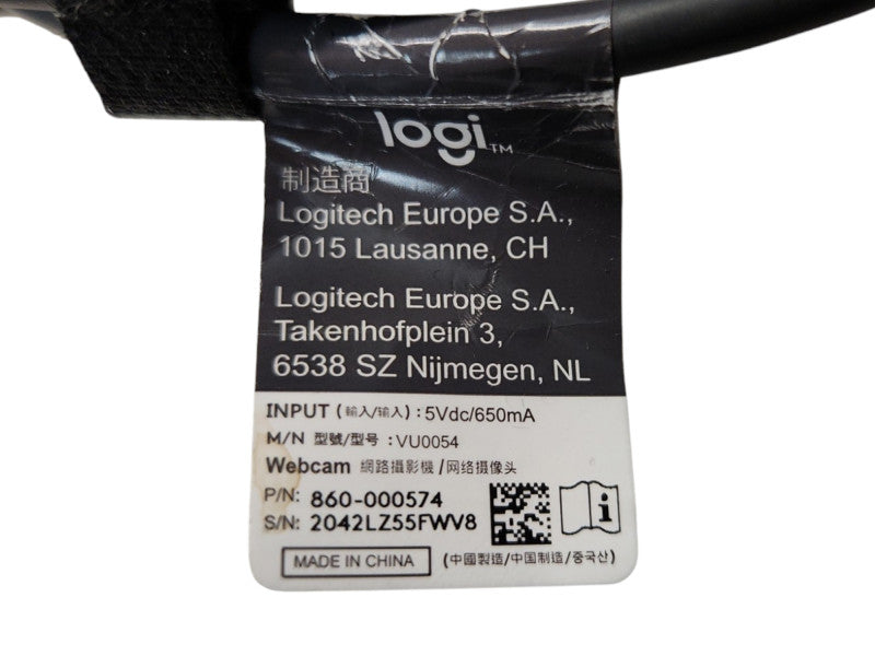 Logitech Stream Cam and Webcam USB-C Full HD 1080p Graphite, VU0054
