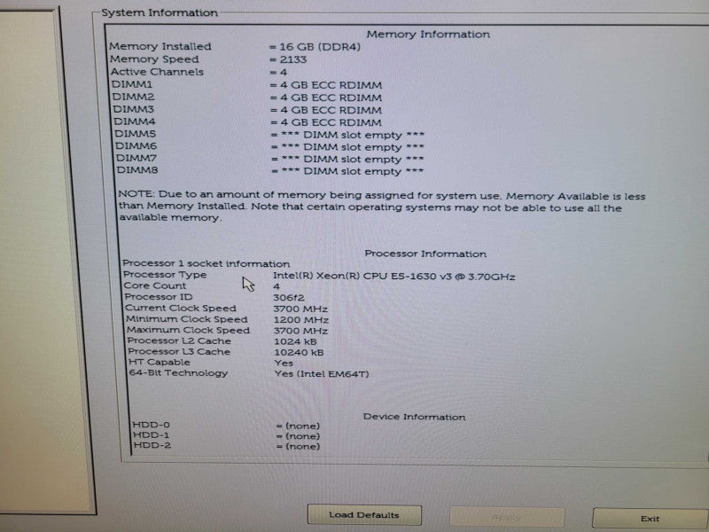 Dell Precision T5810 - Xeon E5-1630 v3 16GB DDR4 250GB SSD QUADRO K2200  %