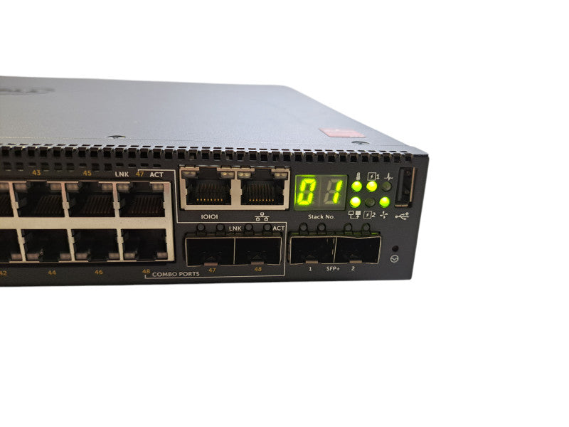 Dell N3048P | 48-Port Gigabit PoE+, 2x 10G SFP+ Managed Switch | 2x 1100W