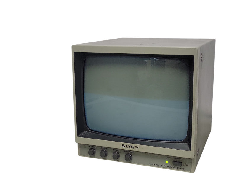 SONY BLACK AND WHITE SCREEN MONITOR 9'' VIDEO SSM-930, READ _
