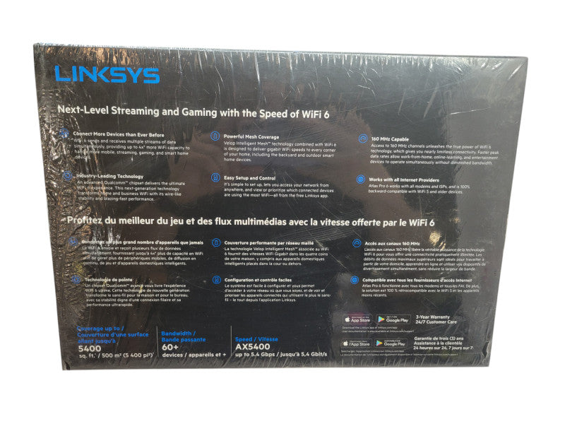 Linksys Atlas Pro 6 - Ax5400 Dual-Band Mesh Wi-Fi (MX5502-CA) %