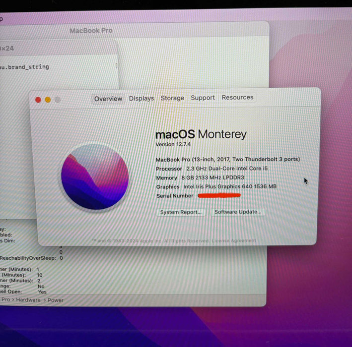 Apple MacBook Pro 13" 2017 i5-7360U @2.3GHz 8GB RAM 256GB SSD READ!