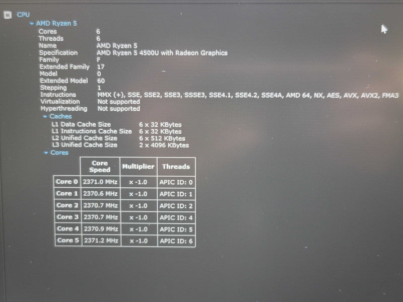 Lenovo ThinkPad E14 Gen 2 Ryzen 5 4500U 16GB RAM 256GB SSD  β Lap200