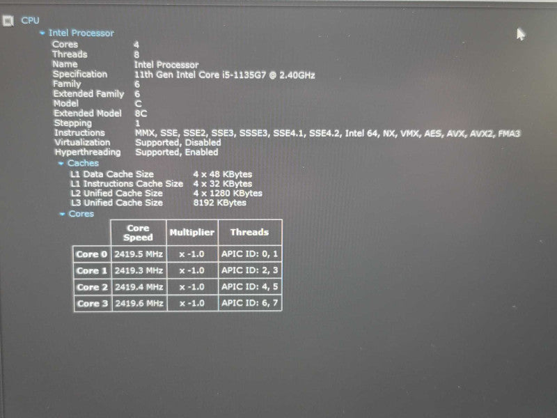 Lenovo ThinkPad E14 Gen 2 i5-1145G7 16GB RAM 256GB SSD NO BATTERY  β Lap200