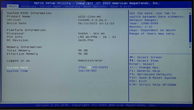 Cisco UCSC-C240-M5 2U 10x2.5", Xeon Gold 6142, 96GB RAM, No HDD, 2x PSU
