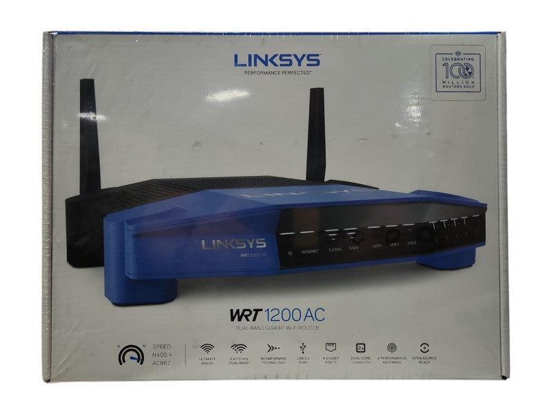 *NEW SEALED* Linksys WRT1200AC 1200 Mbps 4-Port Gigabit Wireless AC Router