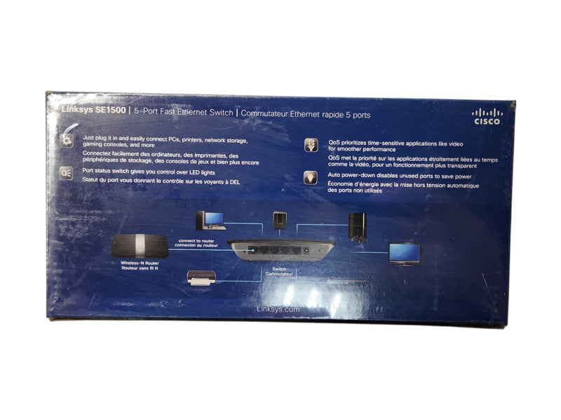 NEW SEALED* Linksys SE1500 5-Port Fast Ethernet Switch !