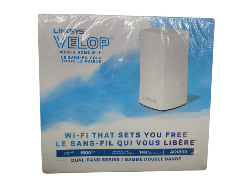 NEW Linksys AC1300 VELOP Dual-Band Series (WHW0101-CA) Q%\t Q%