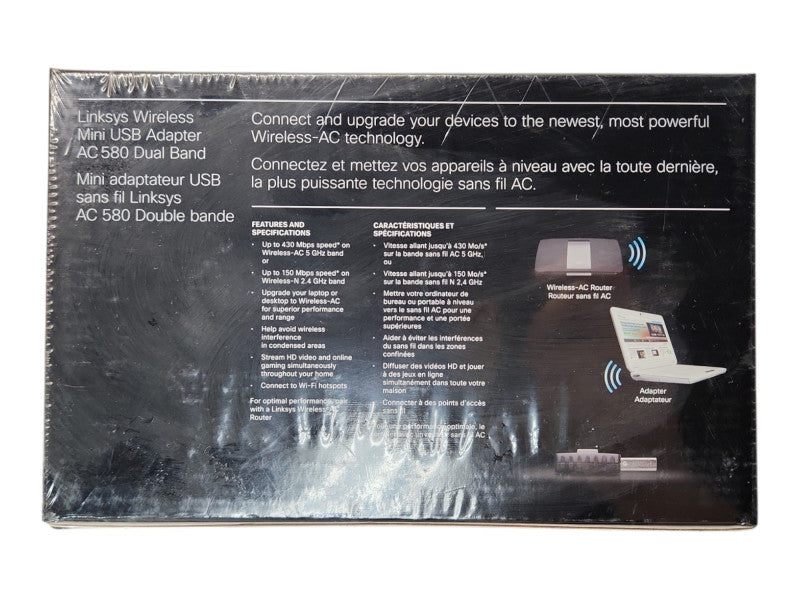 *NEW SEALED* Linksys AE6000 Wireless AC Mini USB 2.0 Adapter  Q