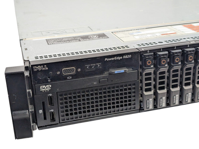 DELL PowerEdge R820 4x Intel Xeon E5-4620 0 & 128GB RAM H710 RAID. READ   -