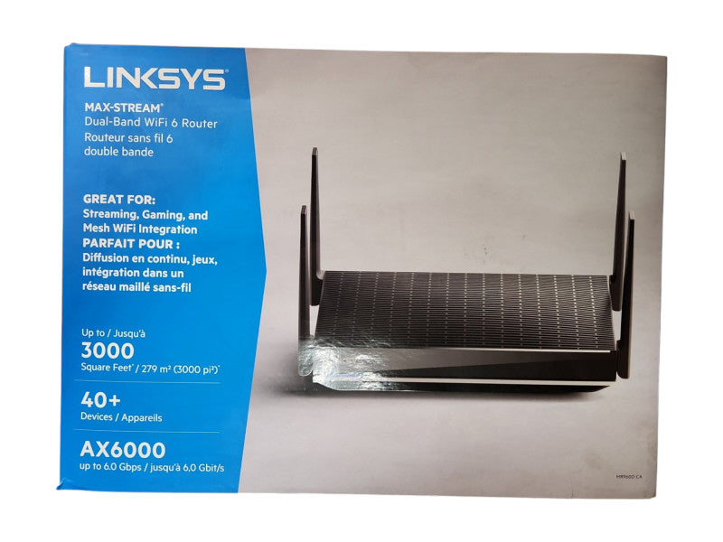 *NEW OPEN BOX* LINKSYS MR9600 Max-Stream AX6000 Dual-Band WiFi 6 Router