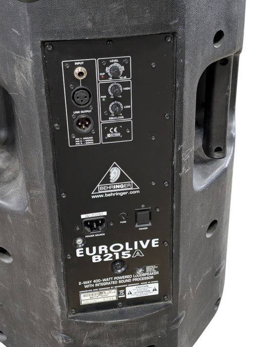 Pair of BEHRINGER EuroLIVE B215A 2-WAY 400-WATT Powered Loudspeaker  -