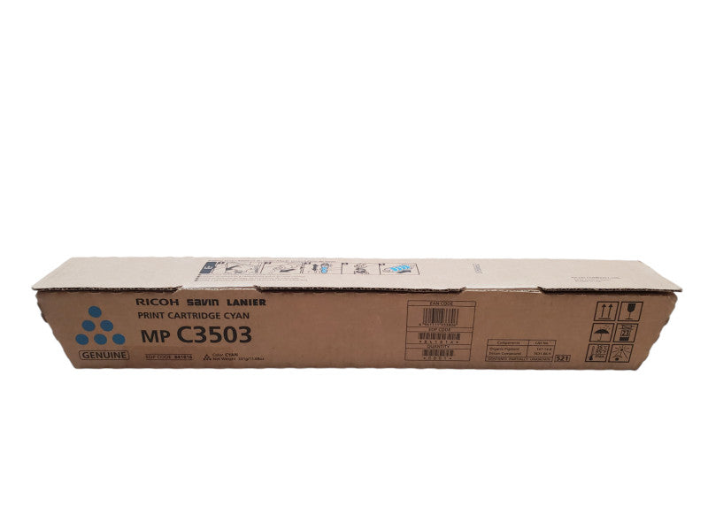 Genuine Ricoh Savin Lanier MP C3503 Cyan 841816 Print Cartridge - New Q