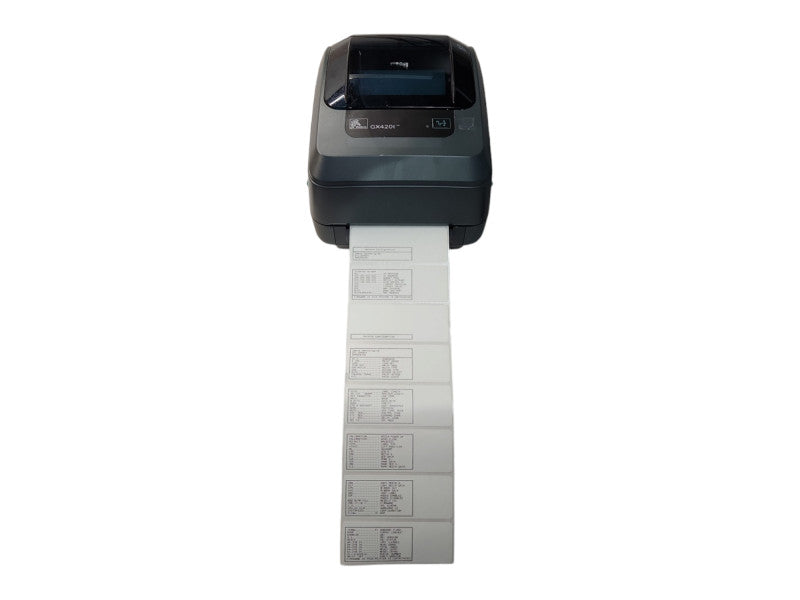 Zebra GX420T Thermal Label Printer, GX42-102411-000, TESTED