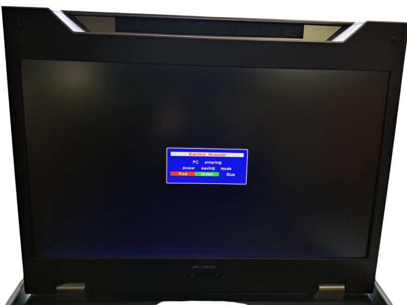 HPE LCD8500 1U 18" Rackmount Console w/ Cables & Rails