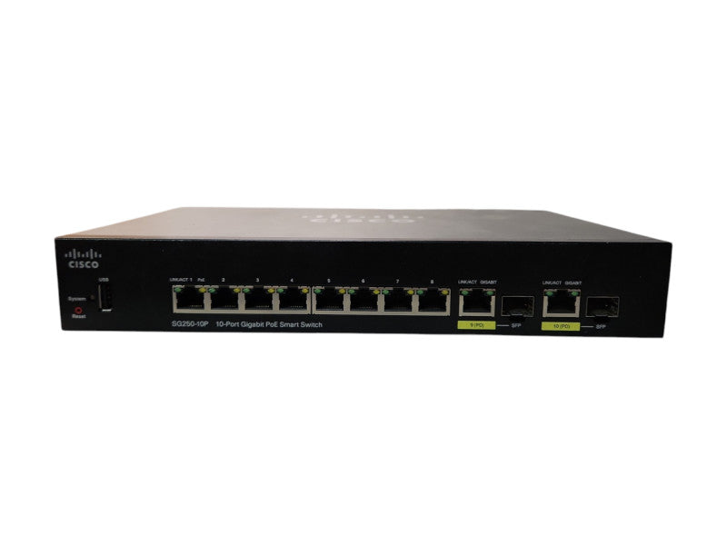 Cisco 250 Series SG250-10P Switch SG250-10P-K9 V03, Factory Reset