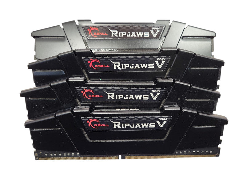G.Skill RIPJAWS V F4-3200C16D-16GVKB 32 GB (4x8) DDR4 RAM 3200 MHz Desktop  $