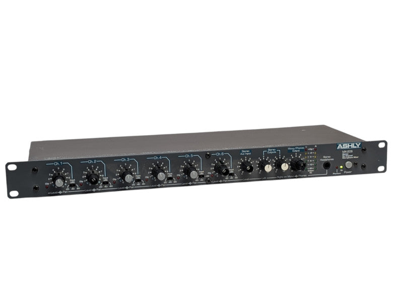 ASJLY MX-206 Stereo Six Channel Microphone Mixer  -