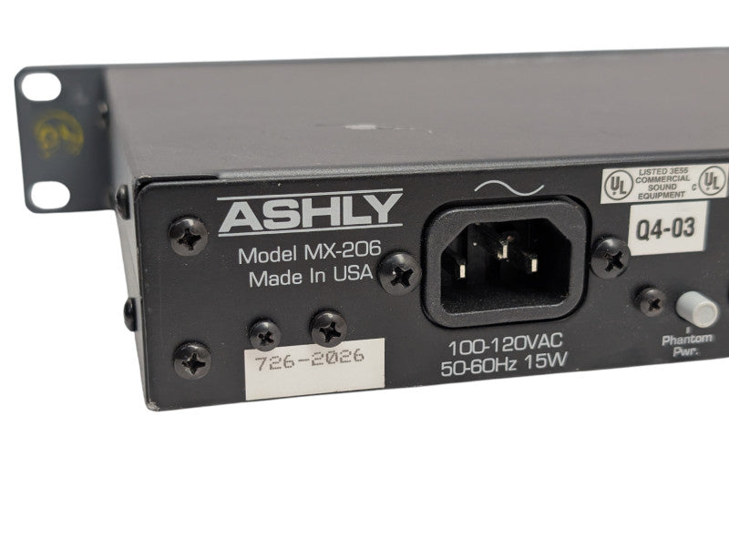 ASJLY MX-206 Stereo Six Channel Microphone Mixer  -